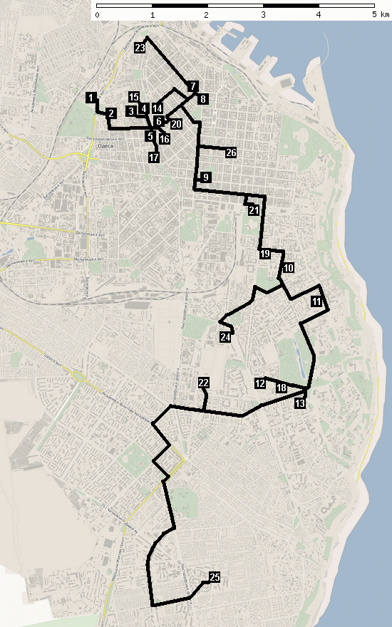 Odessa map